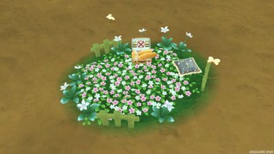 【ドラクエ10】庭具「お花畑の庭用ベッド」