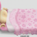 桜花のベッド
