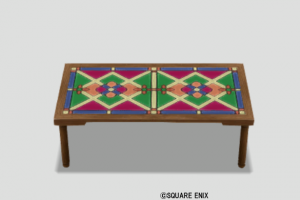 色飾りタイルテーブル