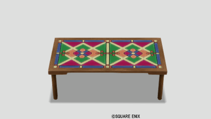 色飾りタイルテーブル