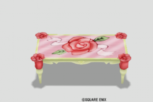 赤バラのテーブル