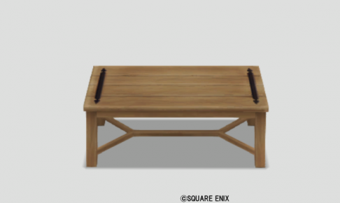 白木のテーブル大