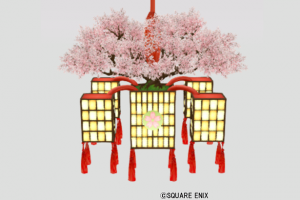 桜の吊るし行灯