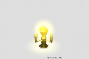 鉱石の燭台ランプ