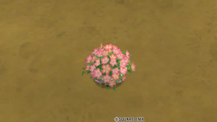 花の植木鉢・桃