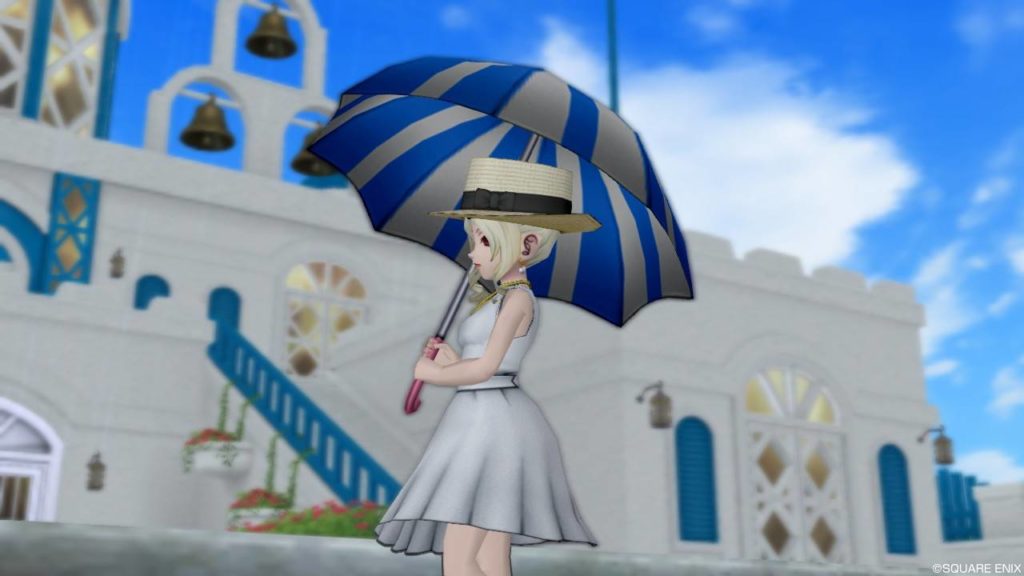 【装備】その他 >かさ「青と白の傘」