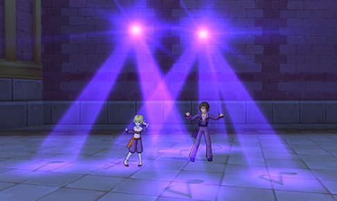 【ドラクエ10】しぐさ「ダンシングライト紫」